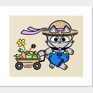 Gardening Cat Posters and Art